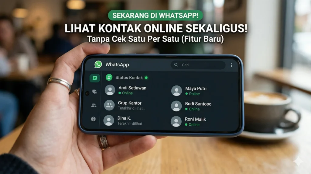 Kini WhatsApp Bisa Lihat Beberapa Kontak Online Sekaligus Tanpa Harus Cek Satu Per Satu