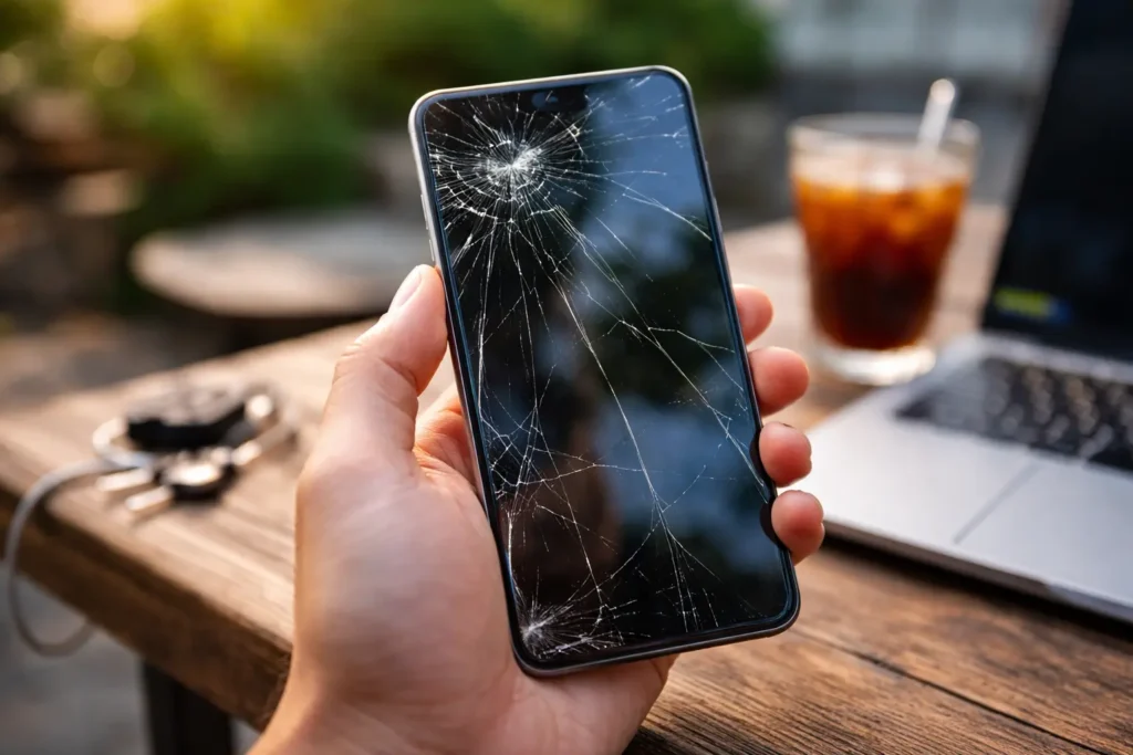 Risiko Pakai HP dengan Kaca Retak yang Sering Diremehkan